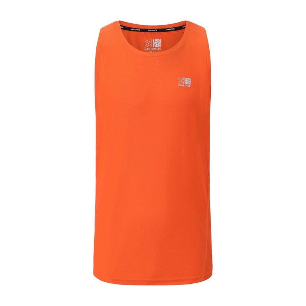 Karrimor Mens Logo Running Tank Top / Fire Orange